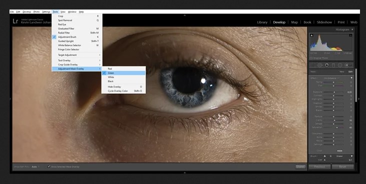 Как ретушировать глаза с помощью Lightroom