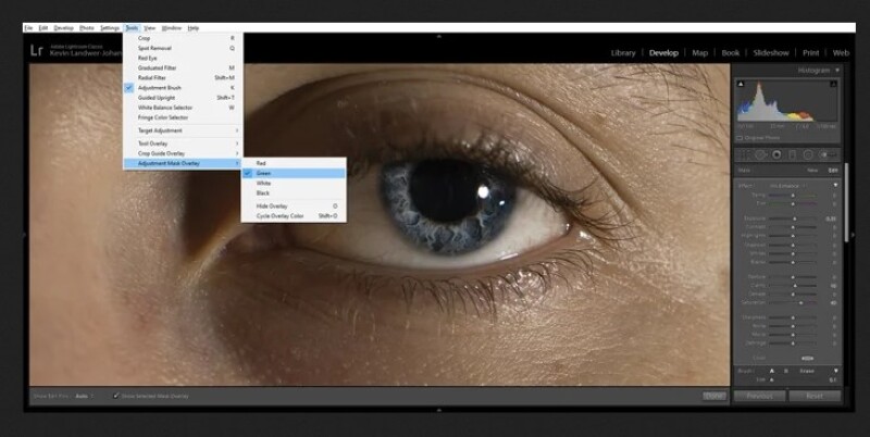 Как ретушировать глаза с помощью Lightroom