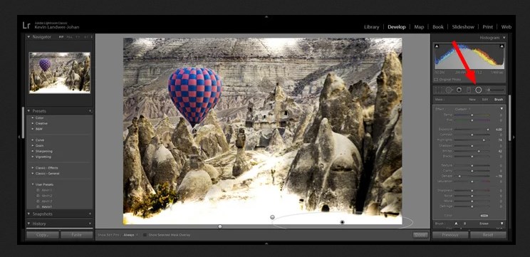 Как создать художественный эффект утечки света на фотографии в Lightroom