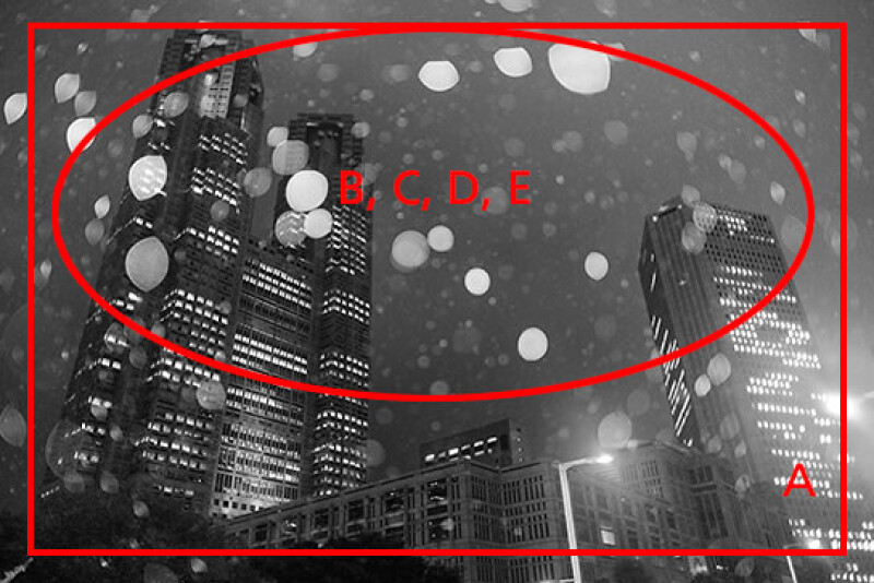 Волшебные круги боке в дождливый или снежный день. Приемы со встроенной вспышкой