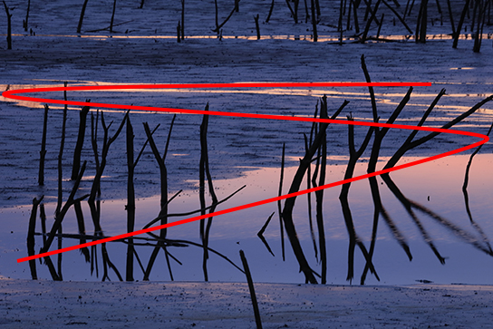 Цветной пейзаж. Как розовый закат совместить с голубизной ночи