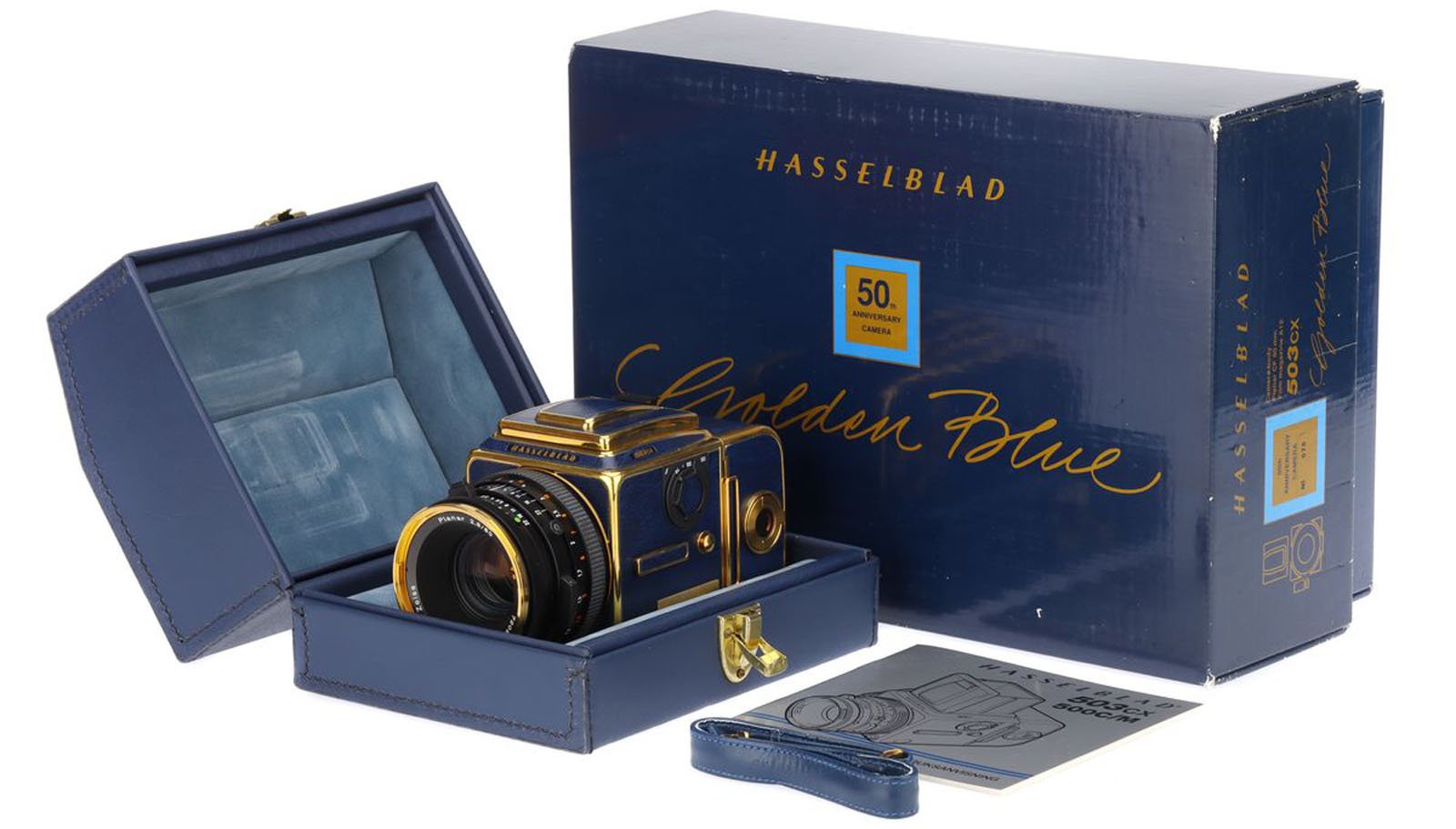 Красивое! Камера Hasselblad 503 CX Golden Blue Limited Edition