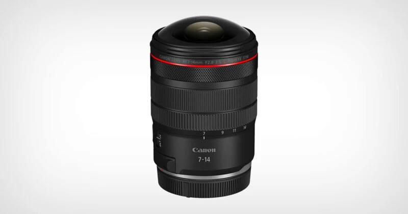​Canon RF 7-14mm f/2.8-3.5L — сверхширокоугольный «рыбий глаз» с углом обзора 190°