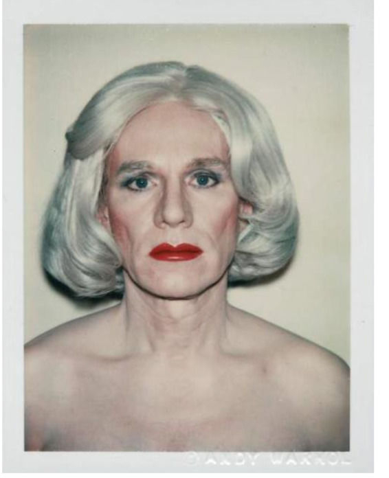 Andy Warhol, Self-Portrait in Drag (Platinum Pageboy Wig), 1981