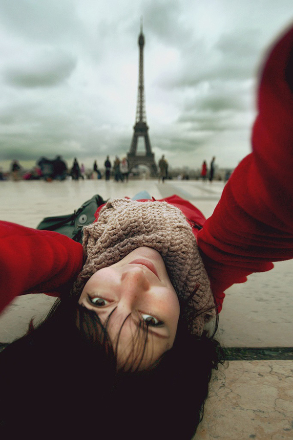 Selfportrait with Eiffel by Sokolova